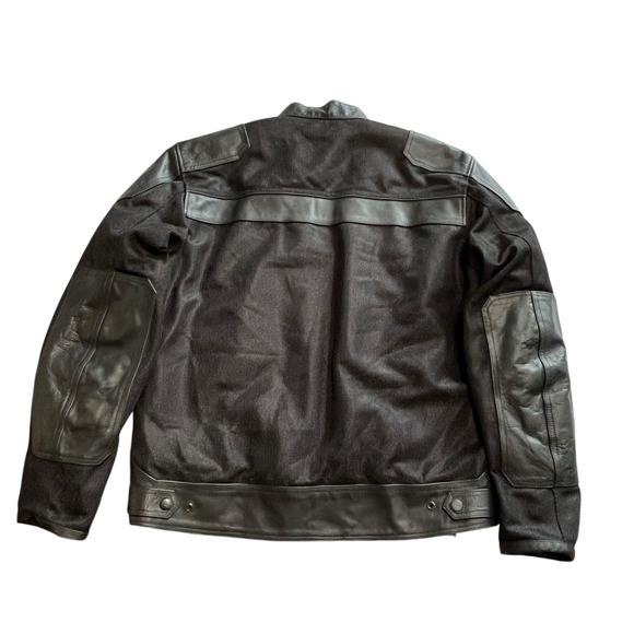 River Road Motorcycle Jacket Men's Size 44 Mesh Ventilated Black Zip Out Liner - Picture 2 of 16